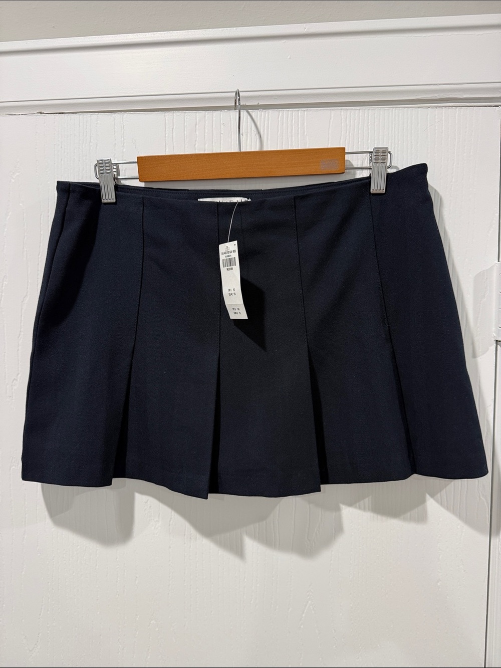 Abercrombie & Fitch Black Pleated Mini Skort